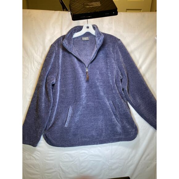 32 Degrees Heat Women's Blue Fleece 1/4 Zip Pullover Sweater Medium - Picture 1 of 11